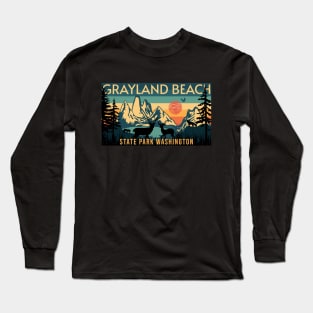 Grayland Beach State Park Washington Long Sleeve T-Shirt